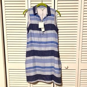 NWT Cuuute! Beach Lunch Lounge Linen Cotton Dress